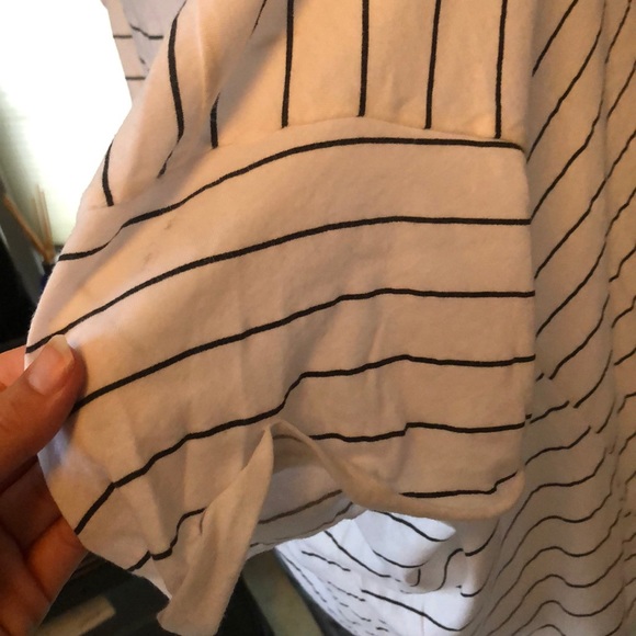 Wildfox Striped Criss Cross Tie - Up T shirt - Picture 4 of 7